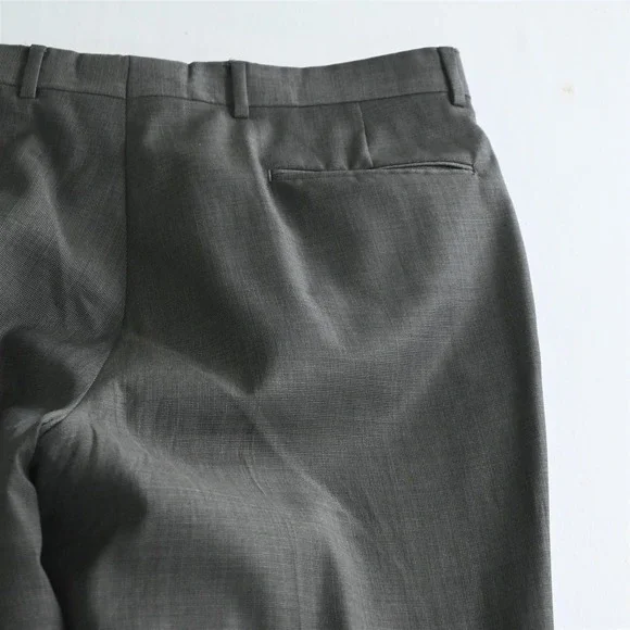 Jos. A.‎ Bank 42R 36x30 Tan Olive Weave 100% Wool Mens Jacket Pants Suit